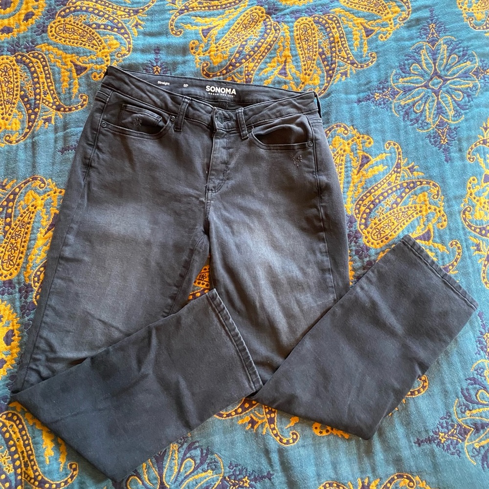 Sonoma denim black jeans Size 8 Petite